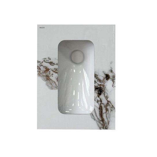 Чаша Генуя цвет Мрамор RD-SP60CJ 600х450х240 бел