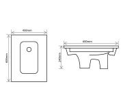 Чаша Генуя цвет Мрамор RD-SP70IG 600х450х240