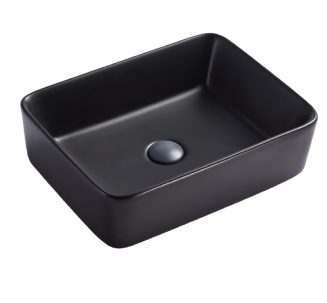 Умывальник накладной 480х370х130 А022СВКМ черн мат