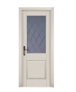 Дверное полотно Элегия 7С Белый мателюкс графит фрезерованное