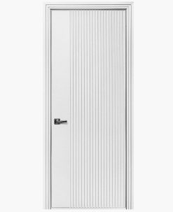 Дверное полотно Ультра-1 Эмаль белая 800Г Черный лак