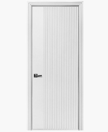 Дверное полотно Ультра-1 Эмаль белая 800Г Черный лак