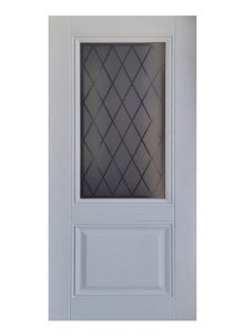 Дверное полотно Грация-2 Эмаль серая 700С