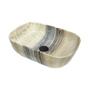 Раковина накладная Redo 460х320х140 RD-1010 бежевый мрамор