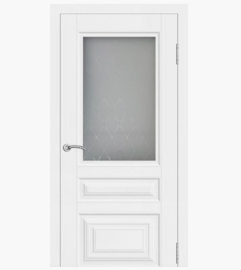 Дверное полотно Терри эмаль белая 600С Кристалл