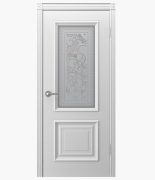 Дверное полотно Акцент эмаль белая 400С узор 2 PRO