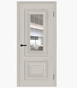 Дверное полотно Парма-2 Эмаль Мокко 400С гравировка/рефлектив