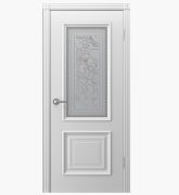 Дверное полотно Акцент эмаль белая 700С узор 2 PRO
