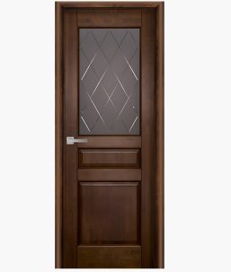 Дверное полотно Валенсия 7С Античный орех мателюкс графит фрезерованное