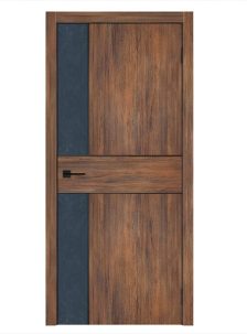 Дверное полотно Неаполь Старый дуб/бетон антрацит 800Г молдинг