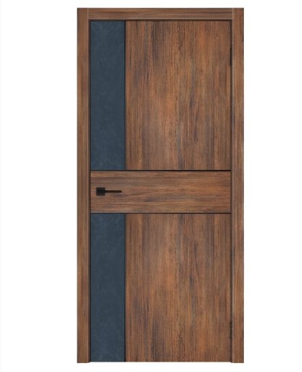 Дверное полотно Неаполь Старый дуб/бетон антрацит 600Г молдинг