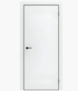 Дверное полотно Порта-50 Аляска 700Г черн алюм кромка