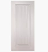 Дверное полотно Парма-1 Эмаль Белая 400С гравировка/рефлектив