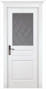 Дверное полотно Валенсия 4С Белый мателюкс графит фрезерованное