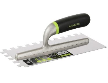 Гладилка 280х130мм зуб 12х12мм нерж сталь А231/292