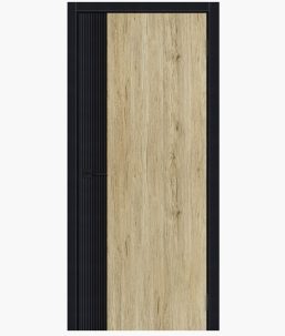 Дверное полотно 523 Рустик натуральный / Блэк ПЭТ 800Г