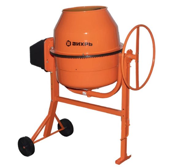 Бетоносмеситель Вихрь БМ-200П 900Вт ( Объем готового раствора 140л) 74/1/17