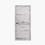 Дверное полотно Л-4 Рустик серый 600Г