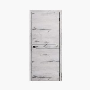 Дверное полотно Л-4 Рустик серый 600Г