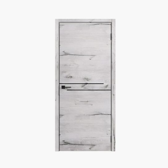 Дверное полотно Л-4 Рустик серый 600Г