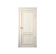 Дверное полотно Винил Прадо 800Г ваниль молдинг золото (Альберо)