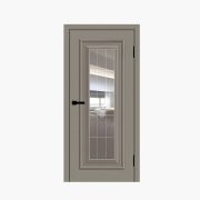 Дверное полотно Парма-1 Эмаль мокко 400С PRO Гравировка рефлектив