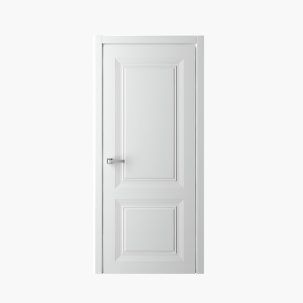 Дверное полотно Эмаль Стиль Богема 800С белый стекло Оникс (Альберо) ОБРАЗЕЦ