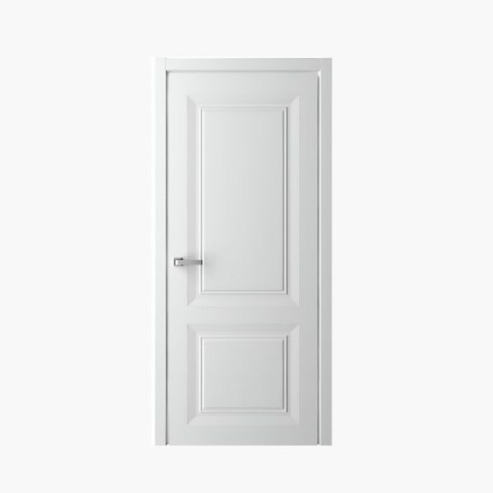 Дверное полотно Эмаль Стиль Богема 800С белый стекло Оникс (Альберо) ОБРАЗЕЦ