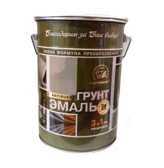 Грунт-эмаль Радуга 20 кг белая