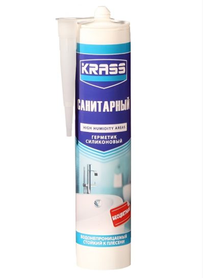 Герметик Krass санитарный бесцветный 300 мл(8306709)