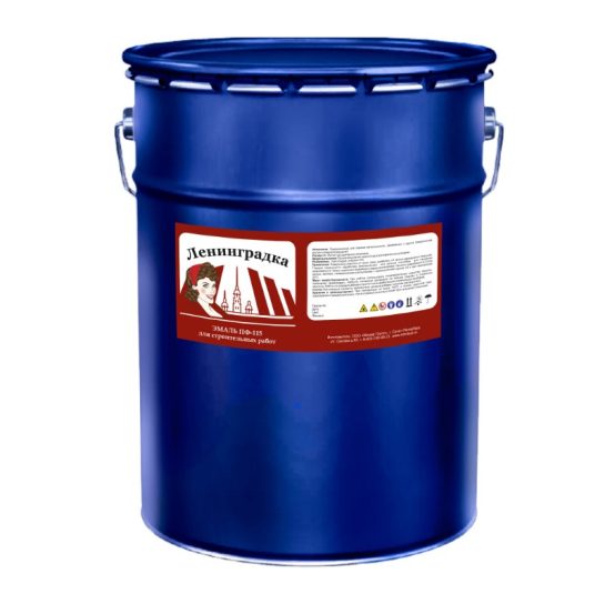 Эмаль ПФ-115 Ирбис красная 25 кг