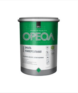 Эмаль акриловая Ореол универ матовая белая 3 кг