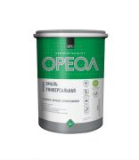 Эмаль акриловая Ореол универ глянцевая белая 1 кг