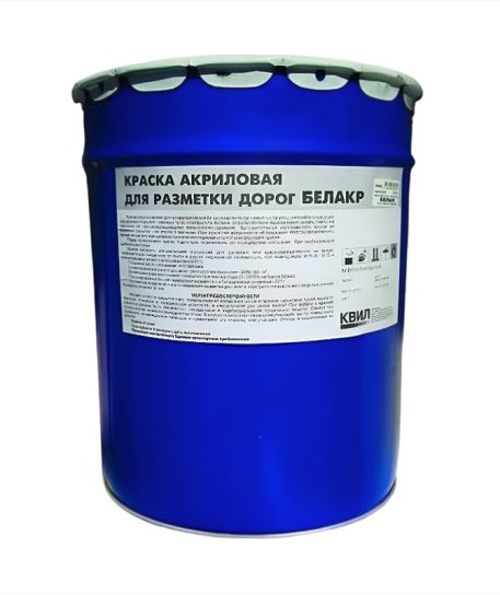 Краска акр для разметки дорог Белкар-Д белая 25кг