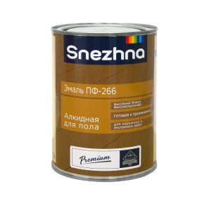 Эмаль Снежна ПФ-266 красное дерево 0,9кг