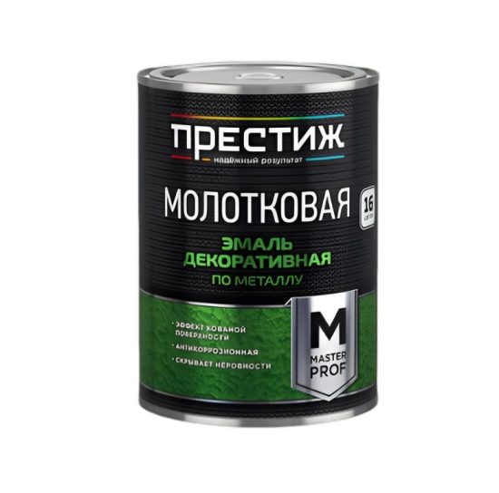 Эмаль молот/эф Престиж темно-коричневая 0,8 кг