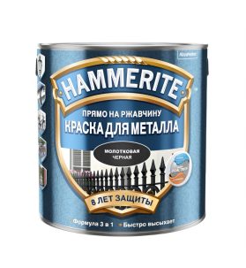 Эмаль Хаммерайт молотковая черная 2л