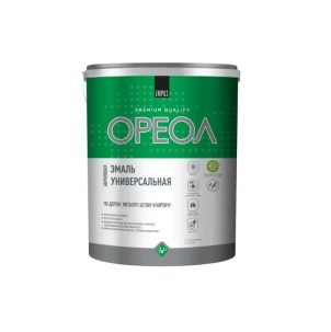 Эмаль акриловая Ореол универ матовая серая 3 кг