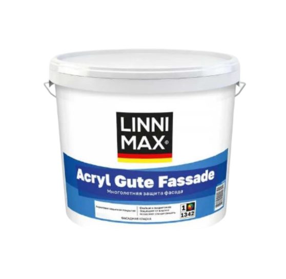 Краска в/д для наружных работ ЛИННИМАКС Acryl Cute Fassade/Акрил Гуте Фассаде База 1 2,5л УЦЕНКА
