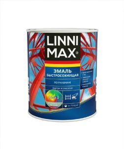 Грунт-эмаль LINNIMAX шел-мат RAL7040 серое окно 0,75л УЦЕНКА