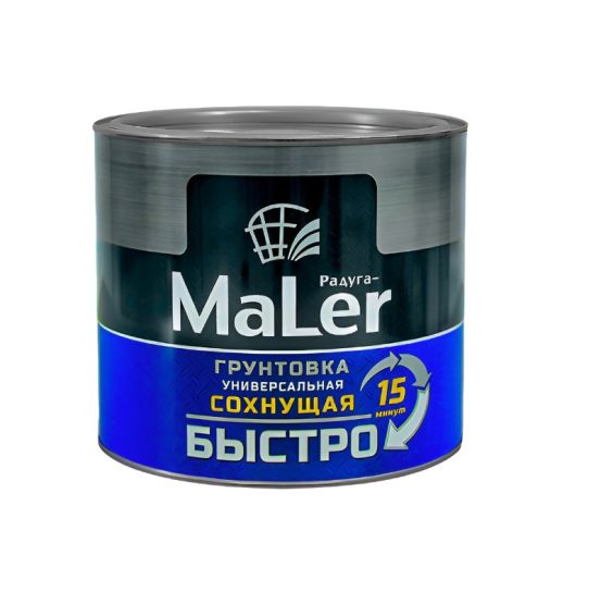 Грунтовка универсальная Радуга быстросохнущая (15 мин) серая 1,9 кг