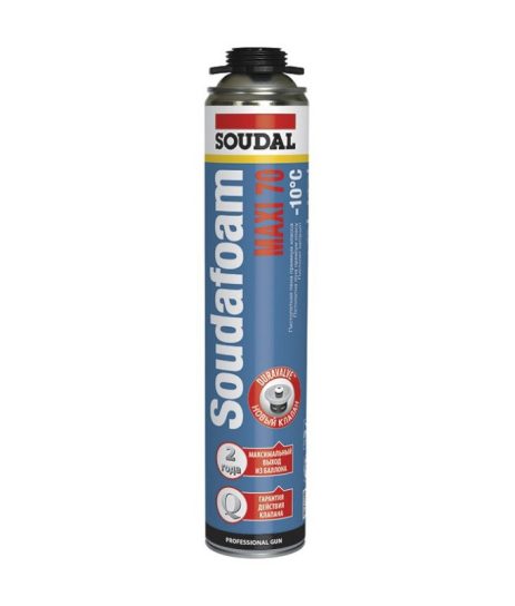 Пена монтажная Соудал Макси 70 Профи 870 мл (Зимняя)