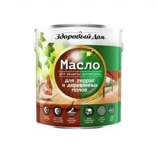 Масло Здоровый Дом для террас и деревянных полов 0,75 л Дуб (0007074)