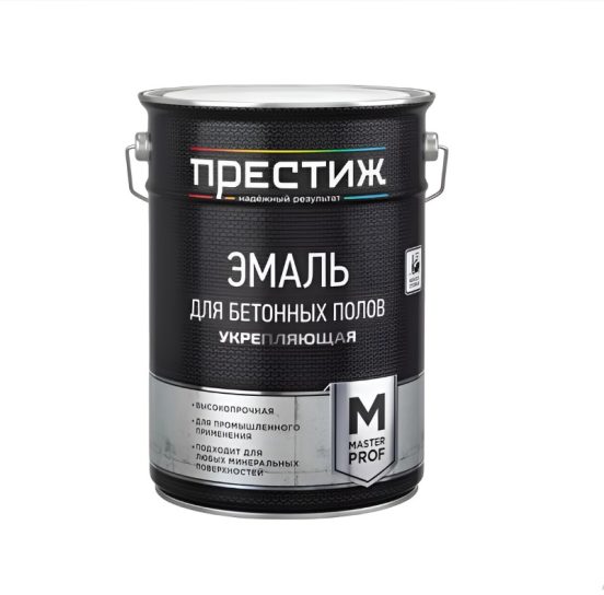 Эмаль акрил для бетон полов Престиж серая 6 кг