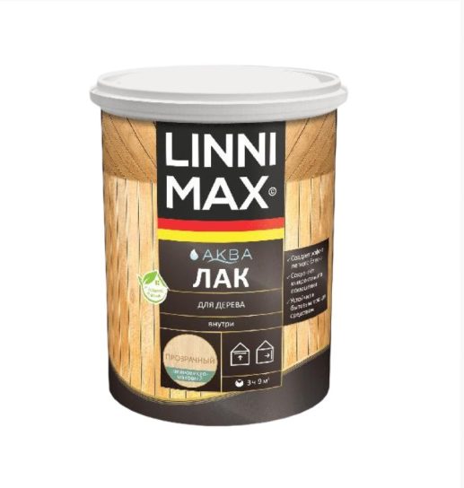 Лак акрил LINNIMAX для дерева шелк-матовый 2,5 л