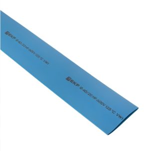 Термоусадка 40/20 мм 1 м синяя