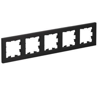 ATLASDESIGN 5-постовая РАМКА универсальная КАРБОН