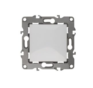 Выключатель ЭРА Schuko 1 кл ОУ белый проходной