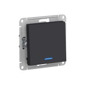 ATLASDESIGN 1-клавишный ВЫКЛЮЧАТЕЛЬ с подсветкой сх 1 10АХ механизм КАРБОН