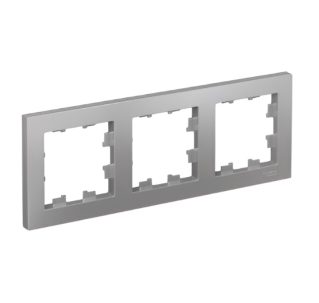 ATLASDESIGN 3-постовая РАМКА универсальная алюминий